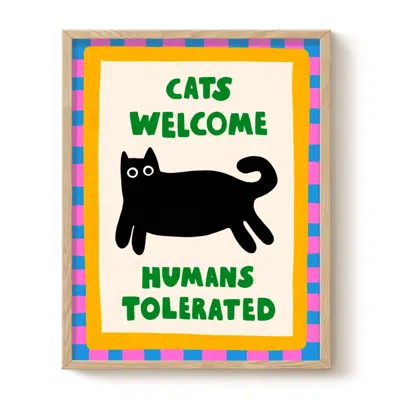 The Paper Tail Cats Welcome - Art Print - Large
