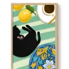 The Paper Tail Coffee And Lemons - Cat Art Print - Large