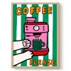 The Paper Tail Coffee Please - Cat Art Print - Medium