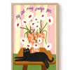 The Paper Tail Judge You - Cat Art Print - Large