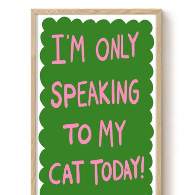 The Paper Tail Only Speaking To My Cat - Art Print - Large