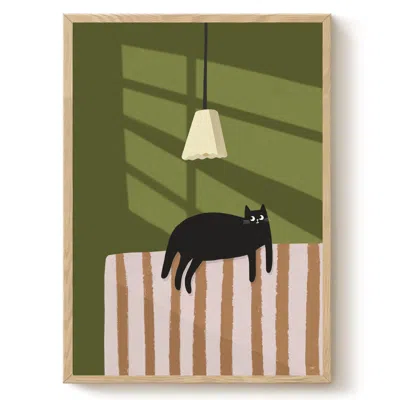 The Paper Tail Sunlight Cat - Art Print - Large