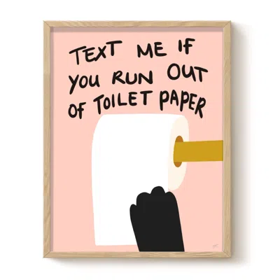 The Paper Tail Toilet Roll - Cat Art Print - Large
