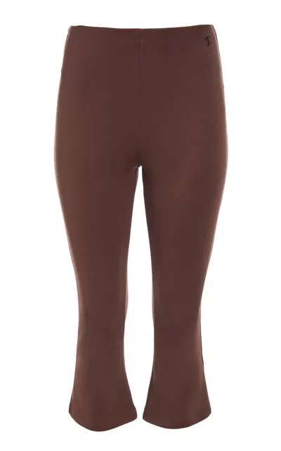 The Park Allison Capri Pant In Brown