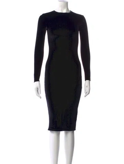 Pre-owned The Park Crew Neck Knee-length Dress W/ Tags In Black