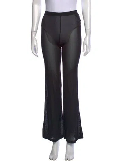 Pre-owned The Park Flared Pants In Black
