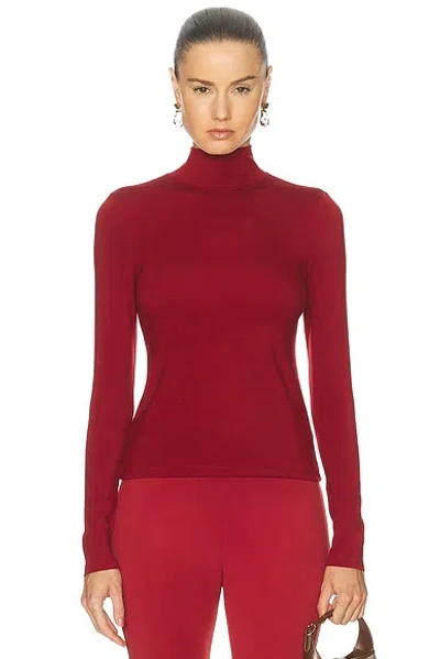 The Park Jen Long Sleeve Top In Red