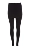 The Park Joy Skirted Leggings In Black