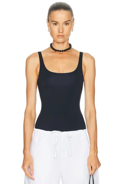 The Park Lisa Bodysuit In Midnight Navy