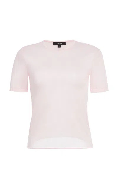 The Park Luna Semi-sheer Lyocell Tee In Multi