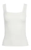 The Park Sawyer Jersey Tank In White