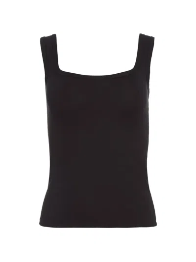 The Park Sawyer Squared-neck Tank Top In Black
