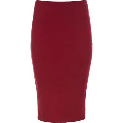 The Park Sheryl Skirt In Burgundy