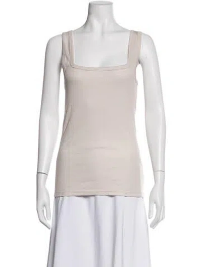 Pre-owned The Park Square Neckline Sleeveless Top W/ Tags In Neutrals