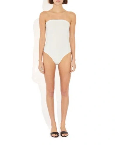 The Park Stacy Bodysuit In White