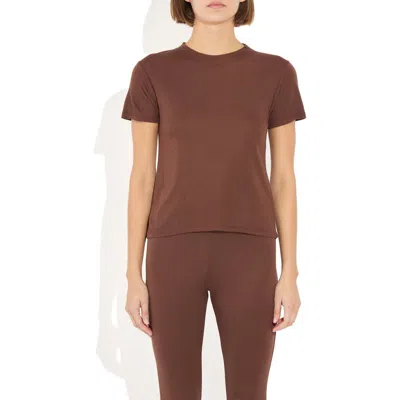 The Park Willa Tee In Brown