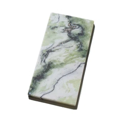 The Parmatile Shop Green River Jade Marble Vanity Tray In Multi