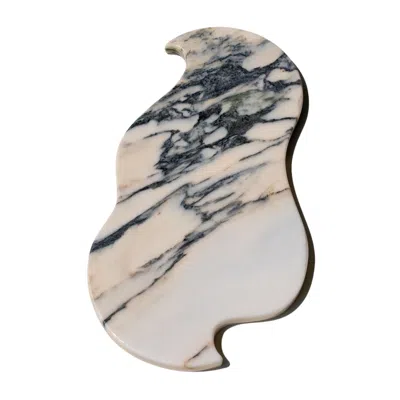 The Parmatile Shop Neutrals Medusa Marble Tray La Nuit Nude In Brown