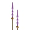 The Parmatile Shop Pink / Purple Purple Taper Candle Set In Multi