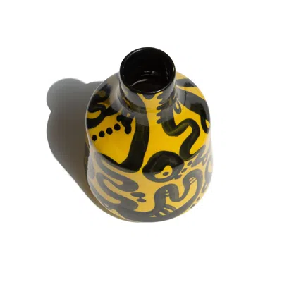 The Parmatile Shop Yellow / Orange Canary Peoplakia Vase