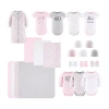 The Peanutshell 0-3m Pink Ditsy Baby Girls 23-pc. Baby Clothing Set In Pink