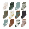 The Peanutshell Baby Boys 12 Pair Crew Socks In Multi
