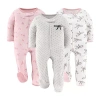 The Peanutshell Balletcore Baby Girls 3-pc. Sleep And Play In Multi