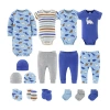 The Peanutshell Blue Dino Baby Boys 16-pc. Baby Clothing Set In Blue