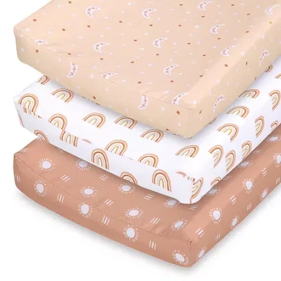 The Peanutshell Boho 3-pc. Changing Pad Cover In Brown