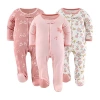 The Peanutshell Boho Girl Baby Girls 3-pc. Sleep And Play In Pink
