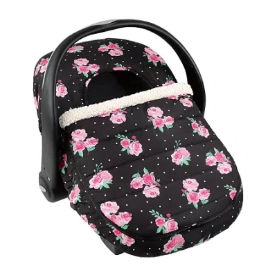 The Peanutshell Floral Rose Car Seat Covers In Black