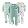 The Peanutshell Green Dino Baby Boys 3-pc. Sleep And Play In Multi