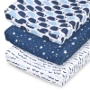 The Peanutshell Nautical 3-pc. Changing Pad Cover In Blue