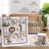 The Peanutshell Organic Sarari Serenity 4-pc. Crib Bedding Set In Gray