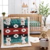 The Peanutshell Organic Western Woods 4-pc. Crib Bedding Set In Brown