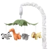 The Peanutshell Safari Animals Baby Mobile In Multi