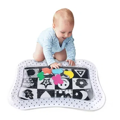 The Peanutshell Water Mat Baby Play In Black