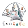 The Peanutshell Woodland Baby Activity Center In Gray