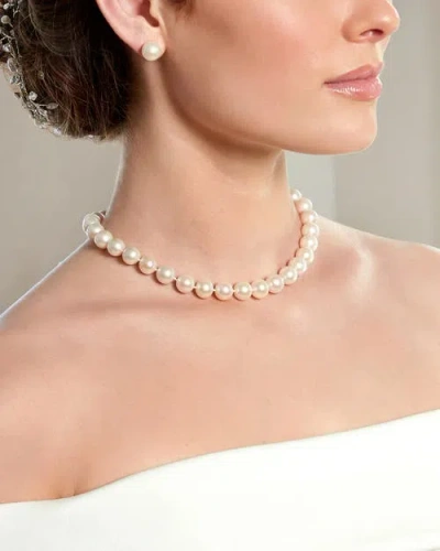 The Pearl Source 10-10.5mm Japanese Akoya White Pearl Necklace