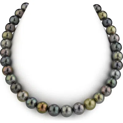 The Pearl Source 10-11mm Tahitian Multicolor Pearl Necklace