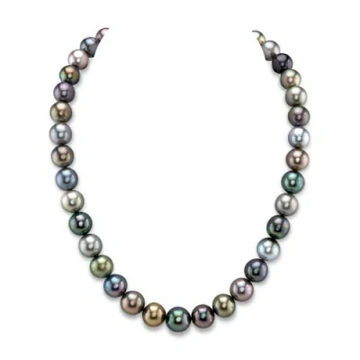 The Pearl Source 10-12mm Tahitian South Sea Pearl Multicolor Necklace
