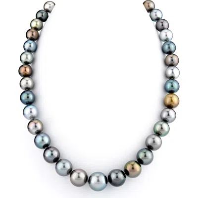 The Pearl Source 10-12mm Tahitian South Sea Pearl Multicolor Necklace