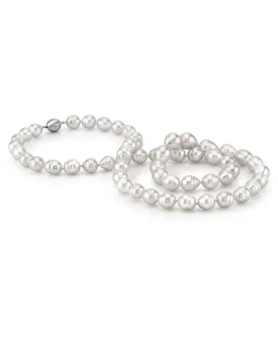 The Pearl Source 10-13mm Opera Length White South Sea Baroque Pearl Necklace