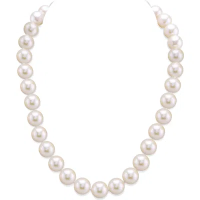 The Pearl Source 10.5-11.5mm White Freshwater Pearl Necklace