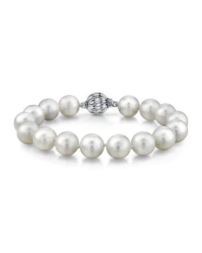 The Pearl Source 11-12mm White South Sea Pearl Bracelet