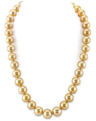 The Pearl Source 11-13mm Golden South Sea Pearl Necklace