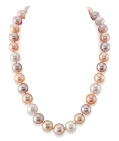 The Pearl Source 11.5-12.5mm Freshwater Multicolor Pearl Necklace