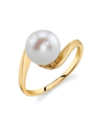 The Pearl Source 14k Gold Freshwater Pearl Felice Ring In Yellow Gold
