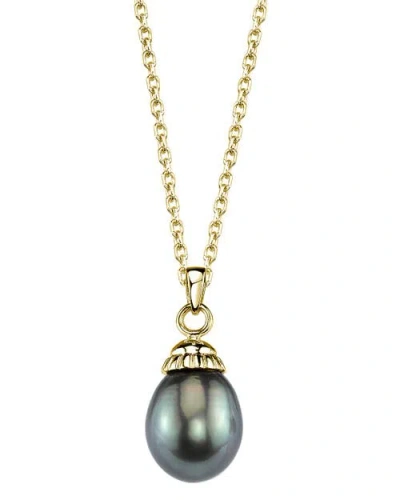 The Pearl Source 14k Gold Tahitian South Sea Pearl Devon Pendant