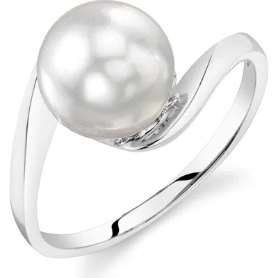 The Pearl Source 14k Gold White South Sea Pearl Felice Ring In White Gold
